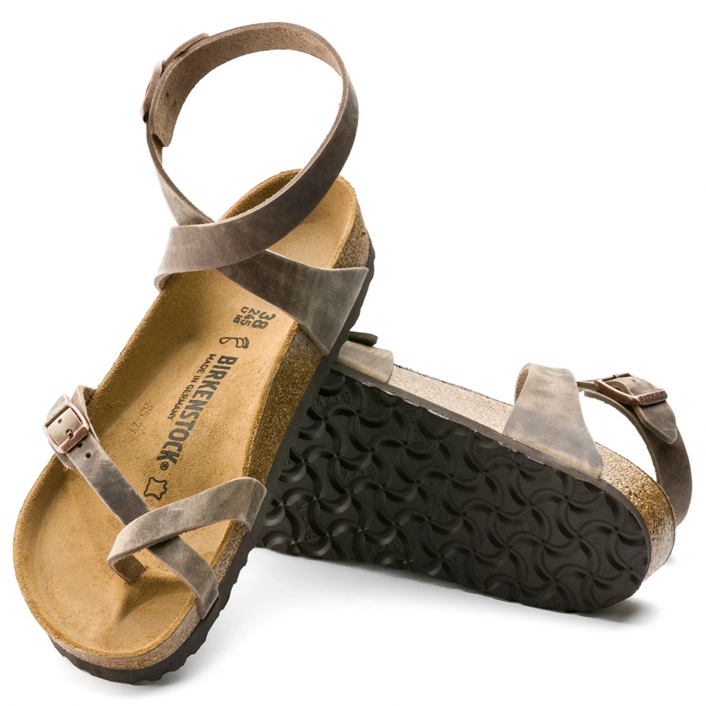 Birkenstock Yara Tobacco Oiled Leather size 38